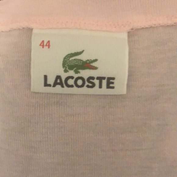 Lacoste pink long-sleeve tee with buttons sz. 44💕 - Picture 5 of 5